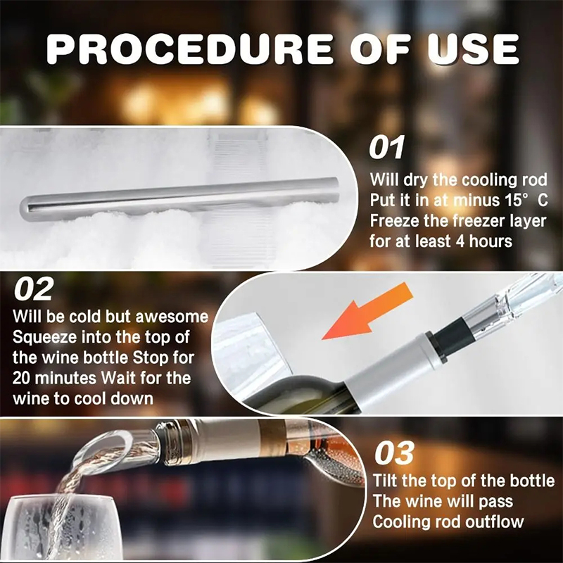 عصا تبريد النبيذ المصنوعة من ا - مراجعة Wine Aerator Pour وسعره