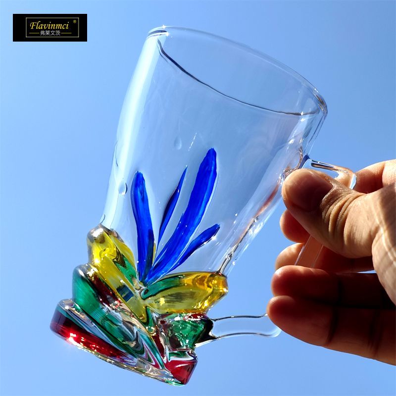 زجاج بيرة ملون ذو سعة كبيرة، ت - مراجعة Wine Draft Beer وسعره