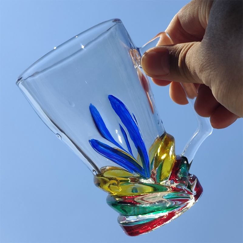زجاج بيرة ملون ذو سعة كبيرة، ت - مراجعة Wine Draft Beer وسعره