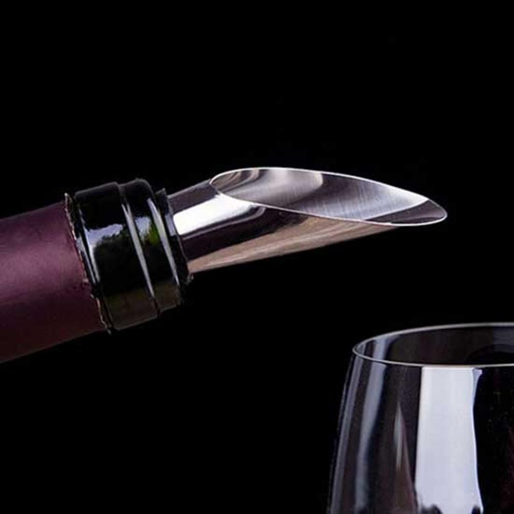 مدفأة زجاجات كلاسيكية من الفول - مراجعة Wine Aerator Pour وسعره